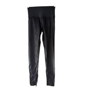 Carbon 38 Black Shiny  Leggings Unused Excellent Size XS Made In USA